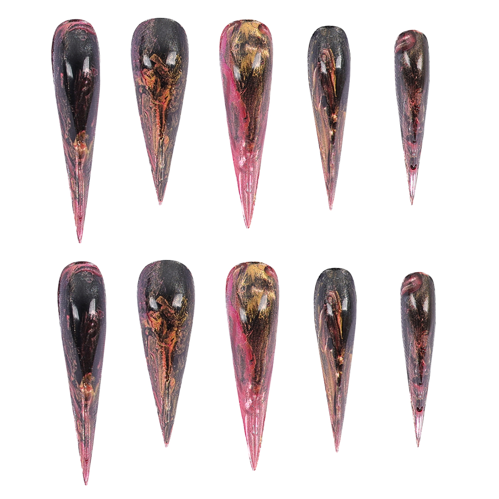 Nail Art Queen - Fantasia Middeleeuwse Koningin Rhaenyra Kunstnagels Cosplay