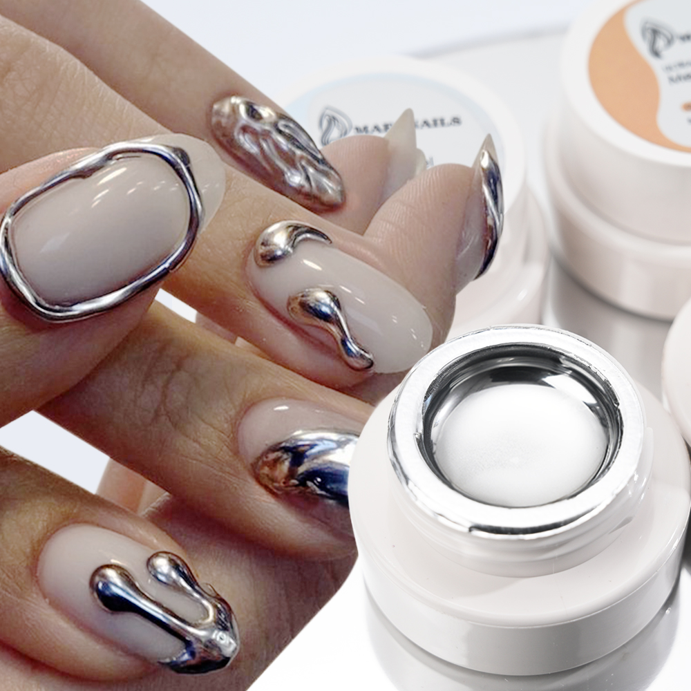 Nail Art Ideas - 5ml Zilver Goud Metallic Gel Nagellak