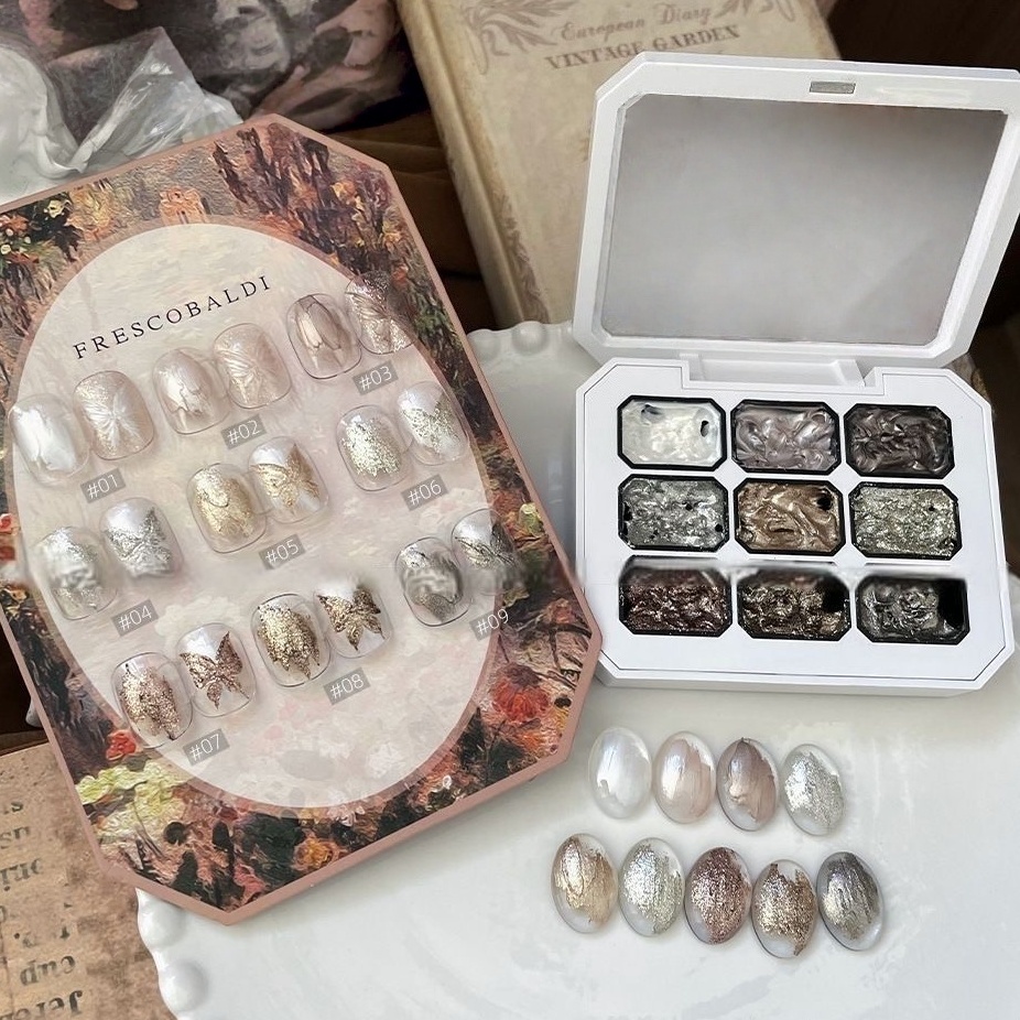 9 Grid Solid nagellak, Metal F - Nail Art Ideas recensie en prijs