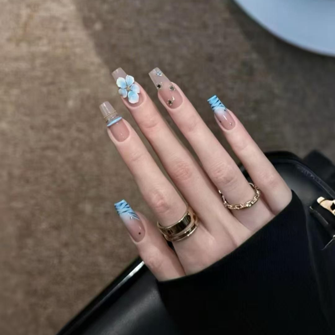 10 stuks handgemaakte opzetnag - Nail Art Zebra Design recensie en prijs