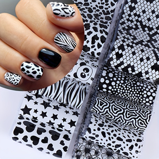 10 stuks gemengde patroon nage - Nail Art Zebra Design recensie en prijs