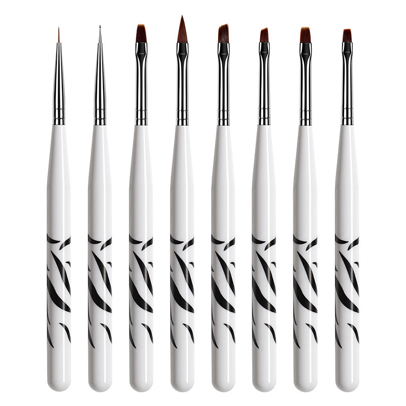 8-delige zebraprint nail art p - Nail Art Zebra Design recensie en prijs