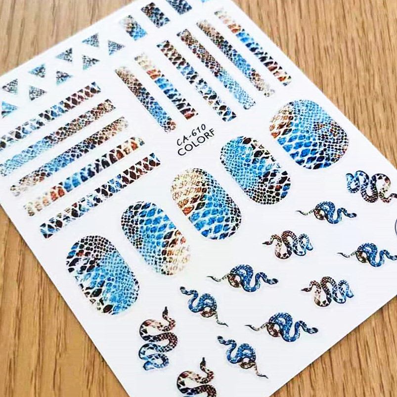 1 ST Snake Zebra Skin Ontwerp  - Nail Art Zebra Design recensie en prijs