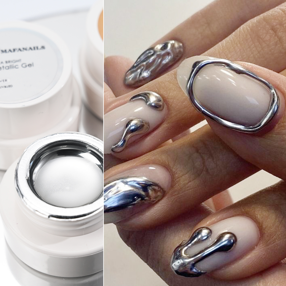 5ml Zilver Goud Metallic Gel N - Nail Art Ideas recensie en prijs