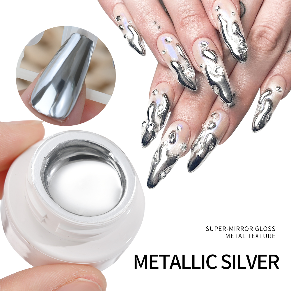 5ml Zilver Goud Metallic Gel N - Nail Art Ideas recensie en prijs