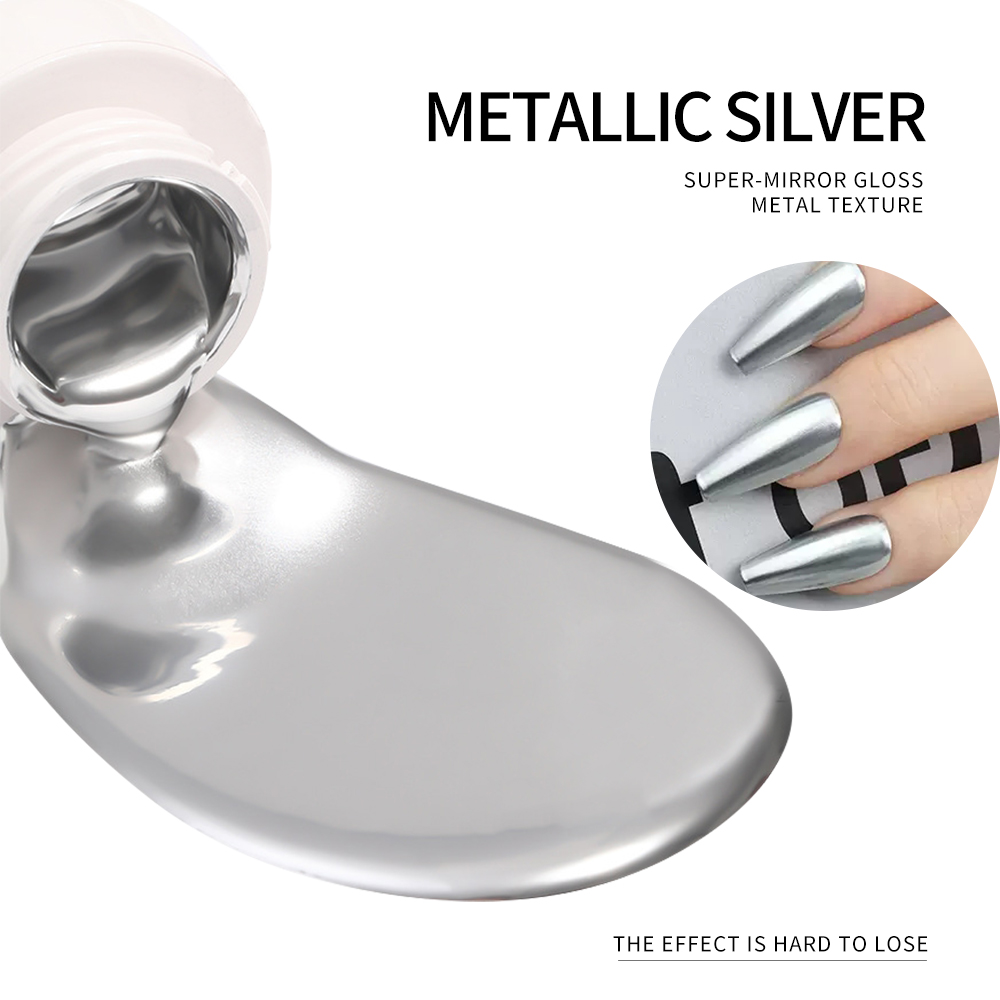 5ml Zilver Goud Metallic Gel N - Nail Art Ideas recensie en prijs