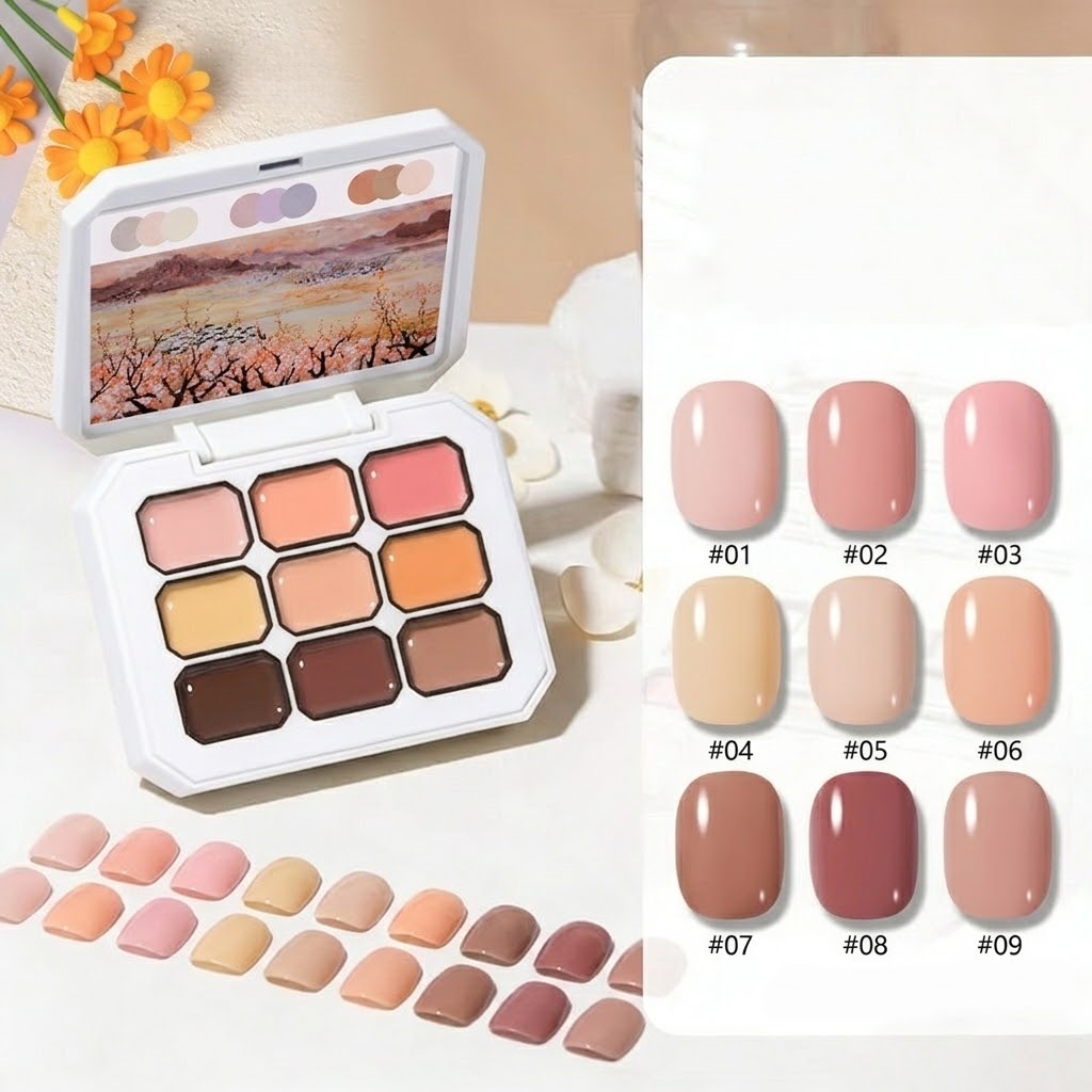 1pc 9-Grid Kleur Schildergel H - Nail Art Gel Polish recensie en prijs