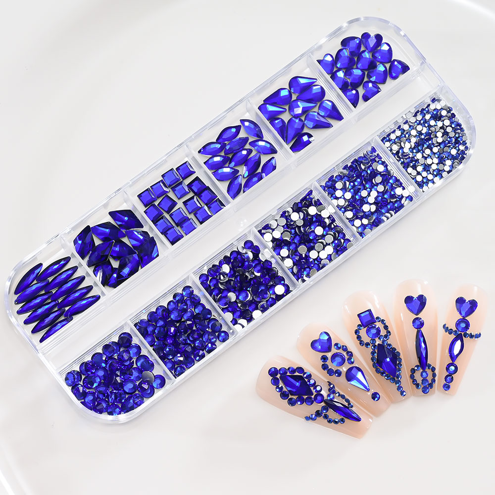 1 doos koningsblauw nail art s - Nail Art Queen recensie en prijs
