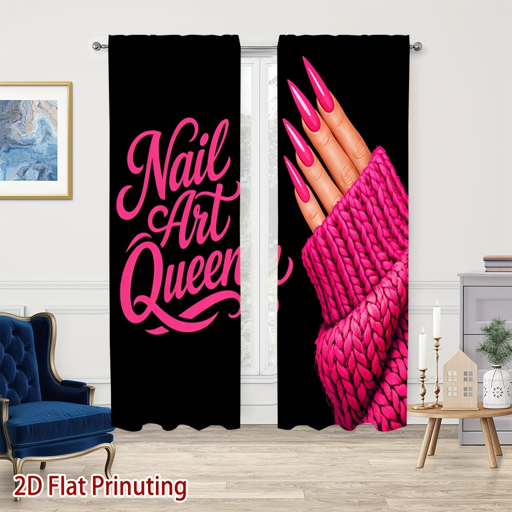 Nail Art Queen-gordijnen met r - Nail Art Queen recensie en prijs