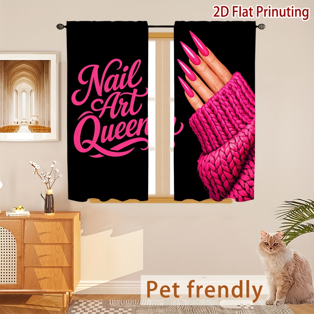 Nail Art Queen-gordijnen met r - Nail Art Queen recensie en prijs