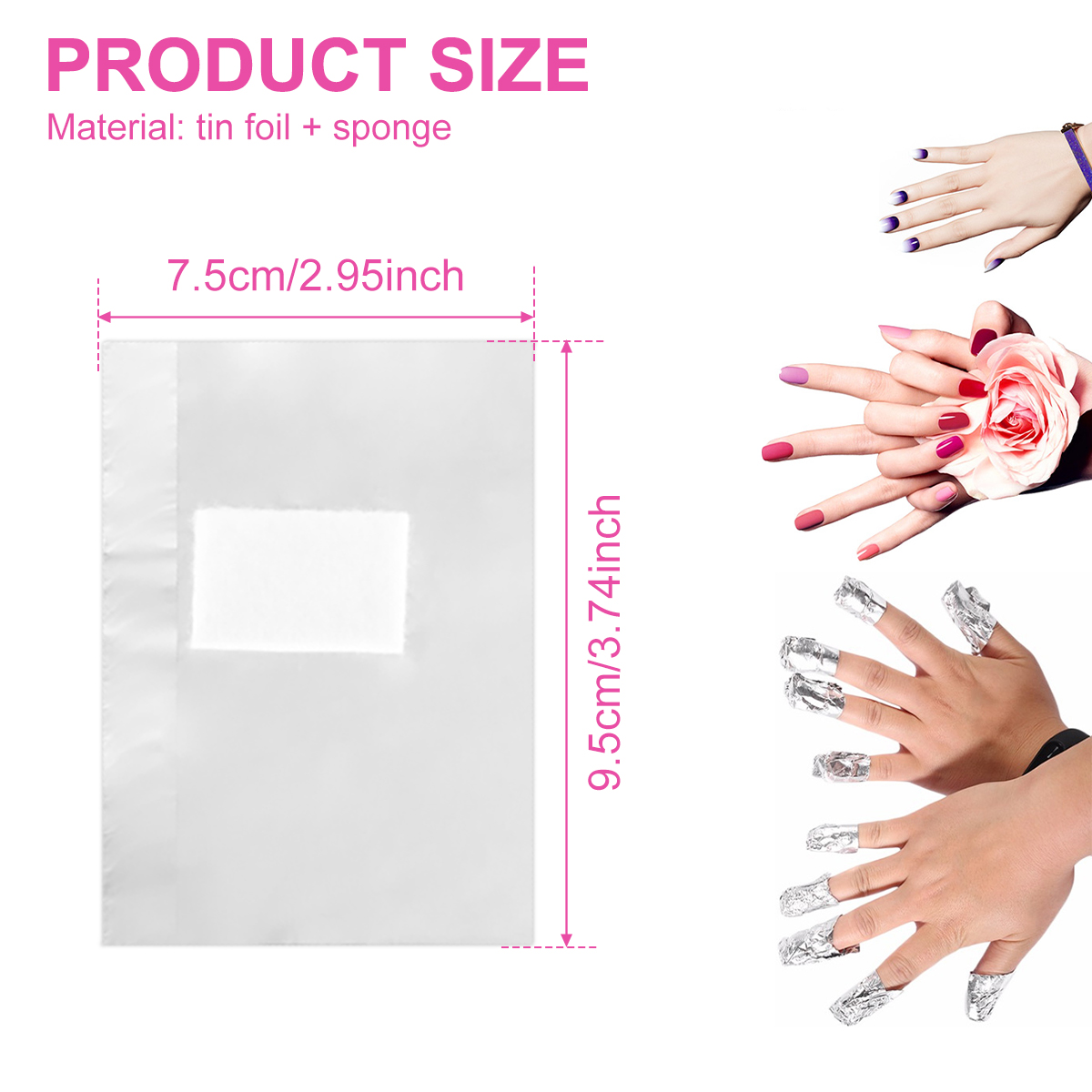 500/1000 Stuks Aluminiumfolie  - Nail Art Ideas recensie en prijs